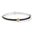 Interlok Noir Slim Bangle - Two Tone/Black