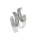 Ferrara Siena Large Hoop Earrings - Silver