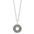 Ferrara Siena Round Necklace - Silver