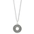 Ferrara Siena Round Necklace - Silver