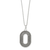 Ferrara Siena Oval Necklace - Silver