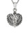 Intricate Wing Shaped Heart Pendant