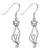 Long Cut Out Cat Dangle Earrings