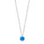 Round December Birthstone Necklace