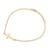Sideways Cross Bracelet - Gold