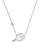 Pickleball Short Pendant Necklace - rhodium Mother of Pearl Pickleball Short Pendant Necklace - rhodium Mother of Pearl