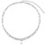 Renee Double Chain Choker with Pearl in Silver
