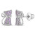 Sassy Kitty Cat Screw-On Children's Earrings