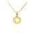 Tiny Initial "O" Necklace - Gold