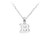 Tiny Initial "B" Necklace - Silver
