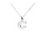 Tiny Initial "C" Necklace - Silver