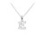 Tiny Initial "E" Necklace - Silver