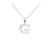 Tiny Initial "G" Necklace - Silver