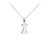 Tiny Initial "I" Necklace - Silver