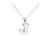 Tiny Initial "J" Necklace - Silver