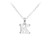 Tiny Initial "K" Necklace - Silver