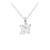 Tiny Initial "N" Necklace - Silver