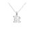 Tiny Initial "R" Necklace - Silver