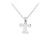 Tiny Initial "T" Necklace - Silver