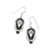 Interlok Harmony Black French Wire Earrings Interlok Harmony Black French Wire Earrings