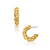 Saige Twist Mini Hoop Earrings - gold Saige Twist Mini Hoop Earrings - gold