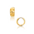 Brennan Hammered Huggie Hoop Earrings - Gold Brennan Hammered Huggie Hoop Earrings - Gold