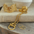 Cosette Beaded Round Mesh Necklace - Gold Cosette Beaded Round Mesh Necklace - Gold