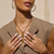 Lou Large Mesh Hoop Earrings - Gold Lou Large Mesh Hoop Earrings - Gold