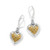 Mosaic Heart Two Tone Leverback Earrings Mosaic Heart Two Tone Leverback Earrings