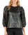 Eyelet Leather Sleeve Top Eyelet Leather Sleeve Top