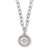 Mosiac Round Pendant Necklace - Two Tone