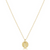 Initial Disc Necklace L - Gold