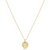Initial Disc Necklace G - Gold