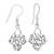 Open Delicate Scrolling Dangle Earrings