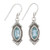 Marquise Blue Topaz Dangle Earrings