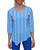 UPF50+ Asymetrical Scoop Neck Top - Daisy Geometric UPF50+ Asymetrical Scoop Neck Top - Daisy Geometric