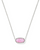 Elisa Short Pendant Necklace - Silver Carnation Kyocera Opal Elisa Short Pendant Necklace - Silver Carnation Kyocera Opal