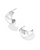 Krista Metal Hoop Earrings - Silver Krista Metal Hoop Earrings - Silver