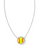 Softball Short Pendant Necklace - Silver