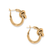 Interlok Single Knot Hoop Earrings - Gold Interlok Single Knot Hoop Earrings - Gold