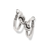 Interlok Single Knot Hoop Earrings - Silver Interlok Single Knot Hoop Earrings - Silver