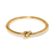 Interlok Single Knot Hinged Bangle Bracelet - Gold Interlok Single Knot Hinged Bangle Bracelet - Gold
