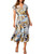 Tiered Palm Print Dress Tiered Palm Print Dress