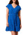 Cotton Gauze Cap Sleeve Dress With Waise Tie Cotton Gauze Cap Sleeve Dress With Waise Tie