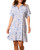 Printed Button Front Flounce Dress Printed Button Front Flounce Dress
