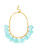 Lucy Petal Cluster Collar Short Necklace in Bright Blue