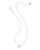 Elisa Lattice Frame Short Pendant Necklace in Silver Elisa Lattice Frame Short Pendant Necklace in Silver