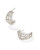 Krista Lace Huggie Earrings in Silver Krista Lace Huggie Earrings in Silver