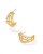 Krista Lace Huggie Earrings in Gold Krista Lace Huggie Earrings in Gold