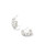 Cailin Crystal Huggie Earrings in Silver Cailin Crystal Huggie Earrings in Silver